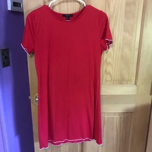 Forever 21 Red T-shirt Dress